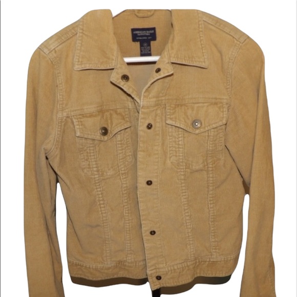 American Eagle Outfitters Jackets & Blazers - American Eagle tan corduroy jacket. Size M. Excellent used condition.